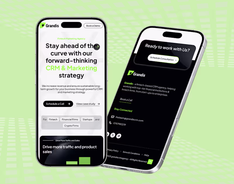 Cover image for Elementor Website design -  Fintech Marketing Agency website