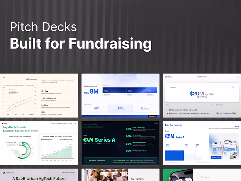 Cover image for Pitch Deck and Investor Presentation Design