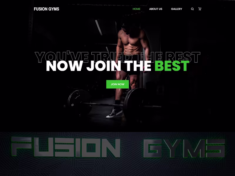 Cover image for Gym Website (Custom UI/UX)