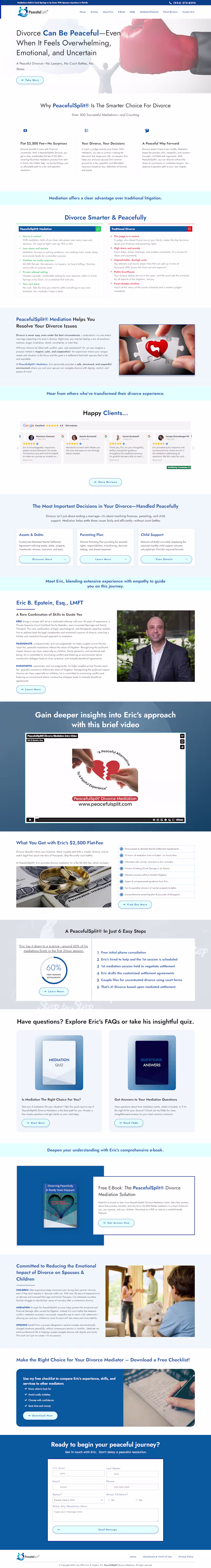 Cover image for Peaceful Split – Couples' Counseling Site