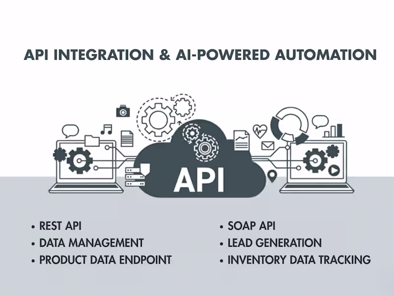 Cover image for API Integration (REST/SOAP) & Development 