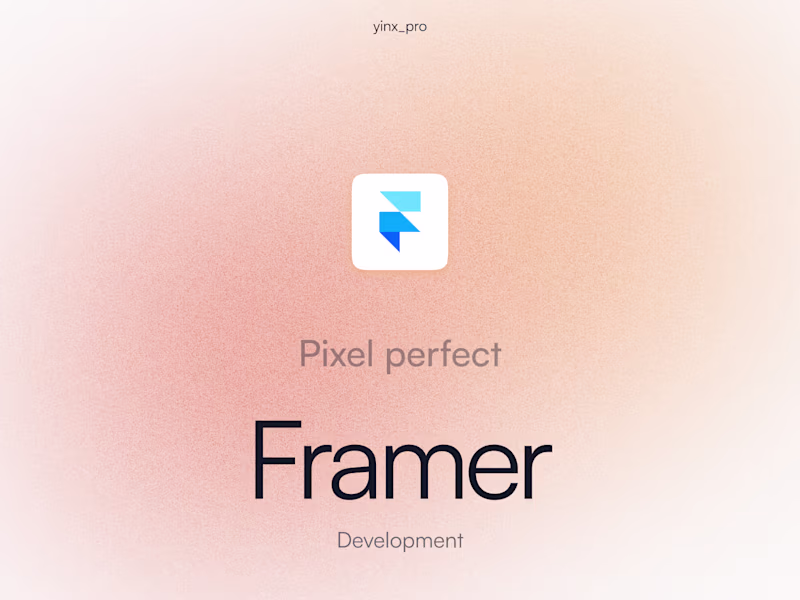 Cover image for Framer Website Development
