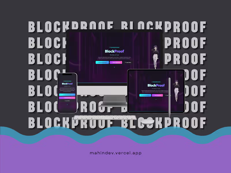 Cover image for Blockproof - Web Of Trust