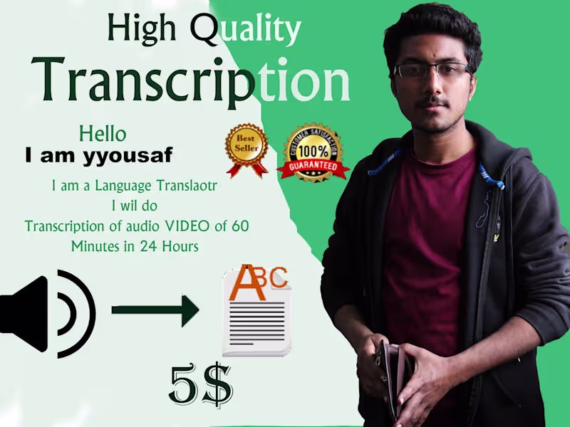 Cover image for Accurate and Timely Video Transcription Services