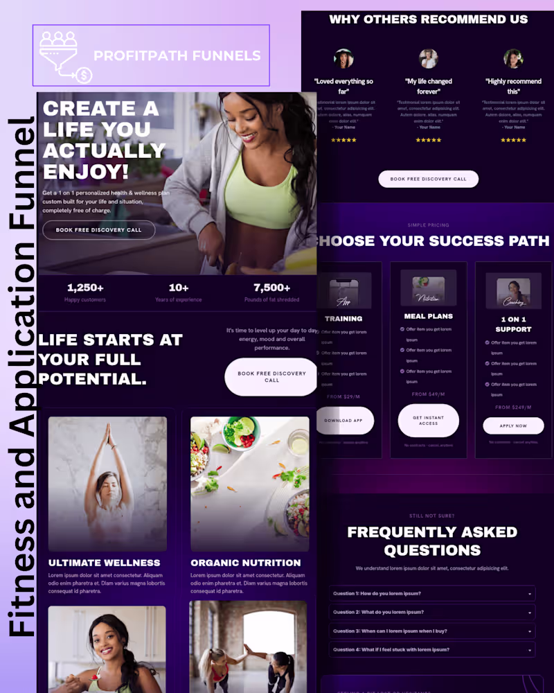 Cover image for Lead Generation & Sales Funnel for Fitness Coaches