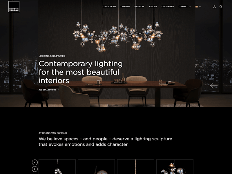 Cover image for Wordpress Wesbite Design For Luxury Lighting Design Brand 