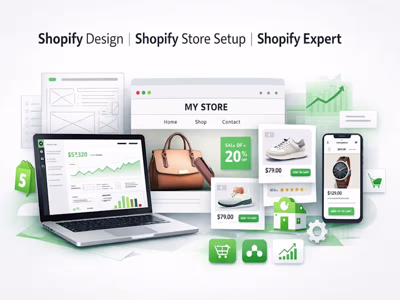 Cover image for Shopify Design | Shopify Store Setup | Shopify Expert