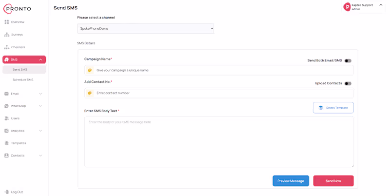 Cover image for Email SMS market campaigning APP