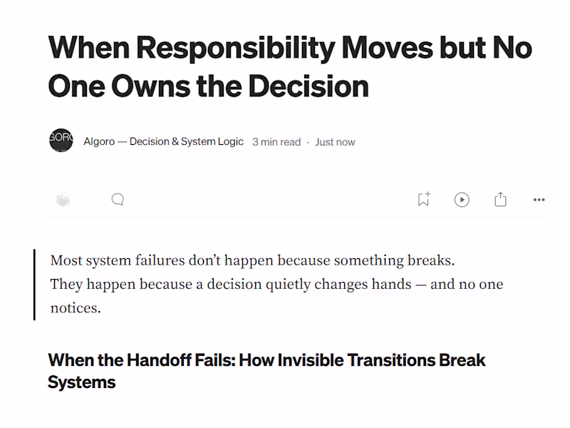 Cover image for I’m currently documenting real-world decision