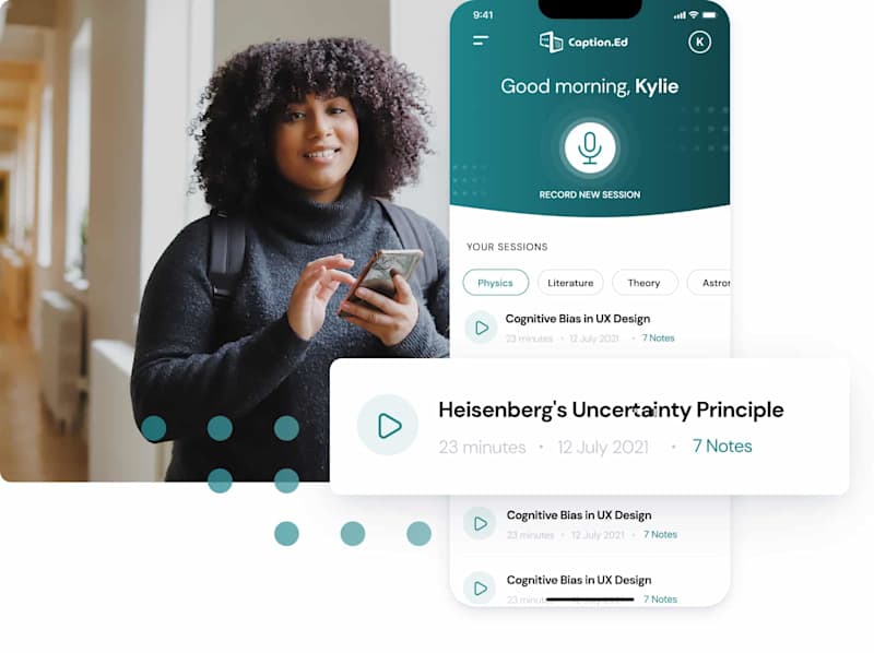 Cover image for Caption.Ed: Companion app for hearing impaired students.
