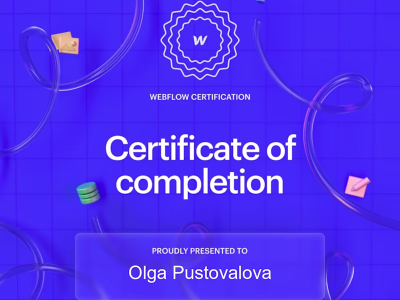 Cover image for Webflow Certificates