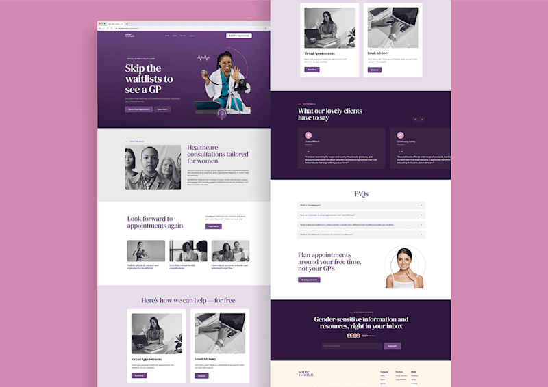 Cover image for SameWoman Wellness | Website Design, SEO