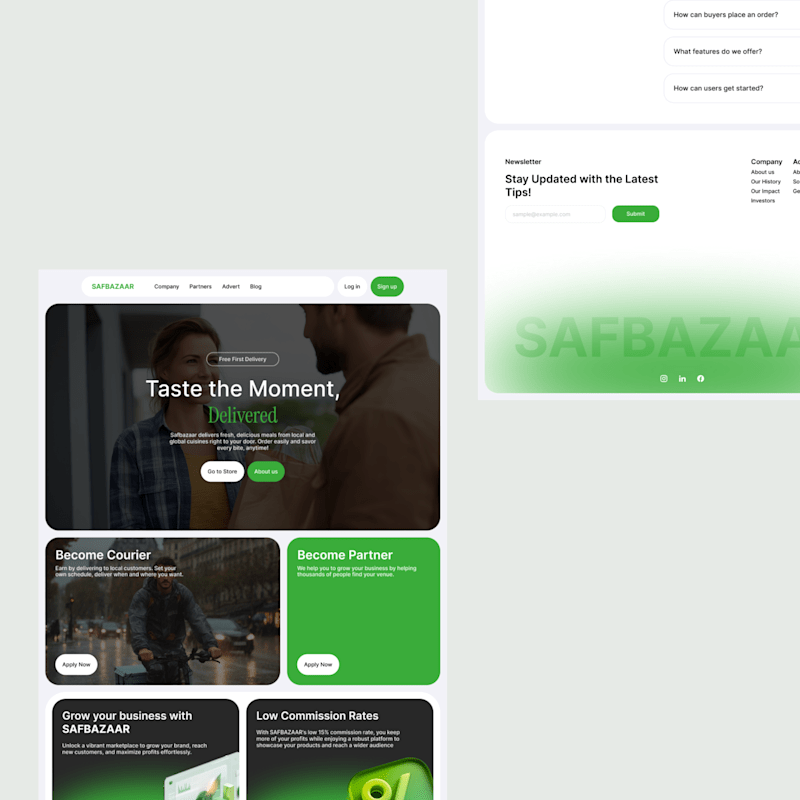 Cover image for SAFBAZAAR - Online Marketplace Website Design