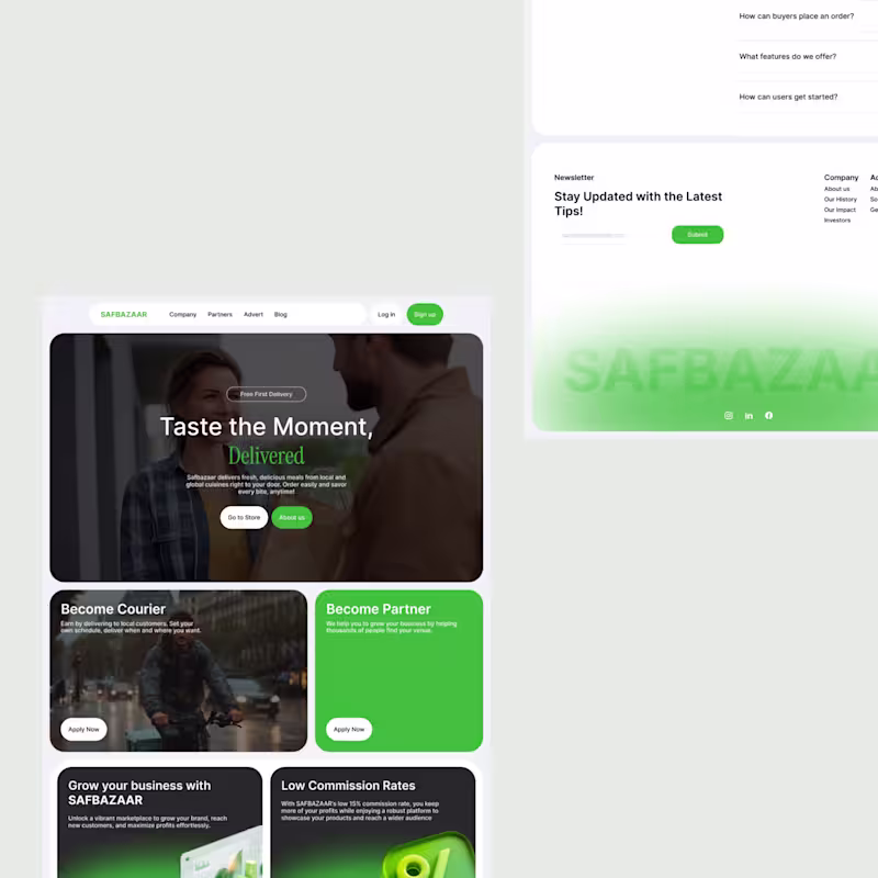 Cover image for SAFBAZAAR - Online Marketplace Website Design