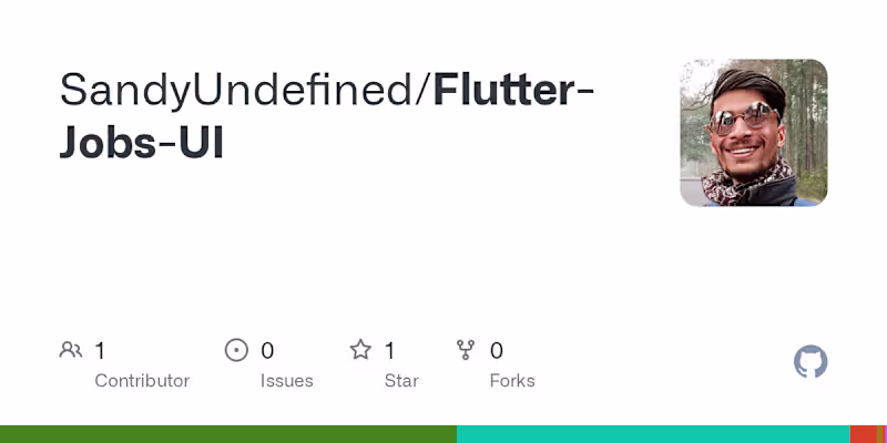 Cover image for Flutter Jobs UI