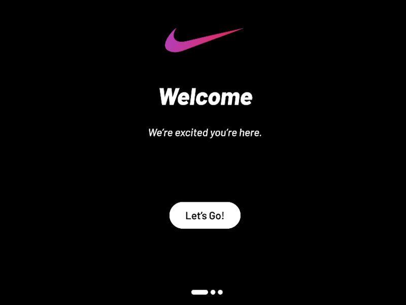 Cover image for Nike Application Onboarding UI