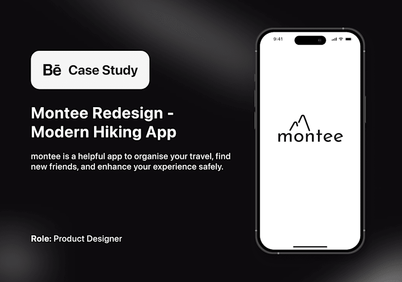 Cover image for Montee - case study | Hiking app re-design