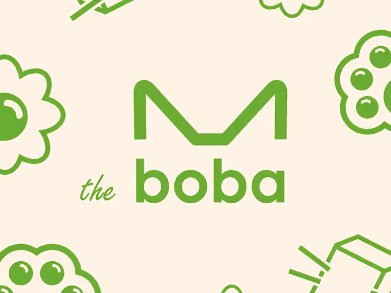Cover image for selim on Instagram: “Visual Identity for ″the boba″ a local bub…