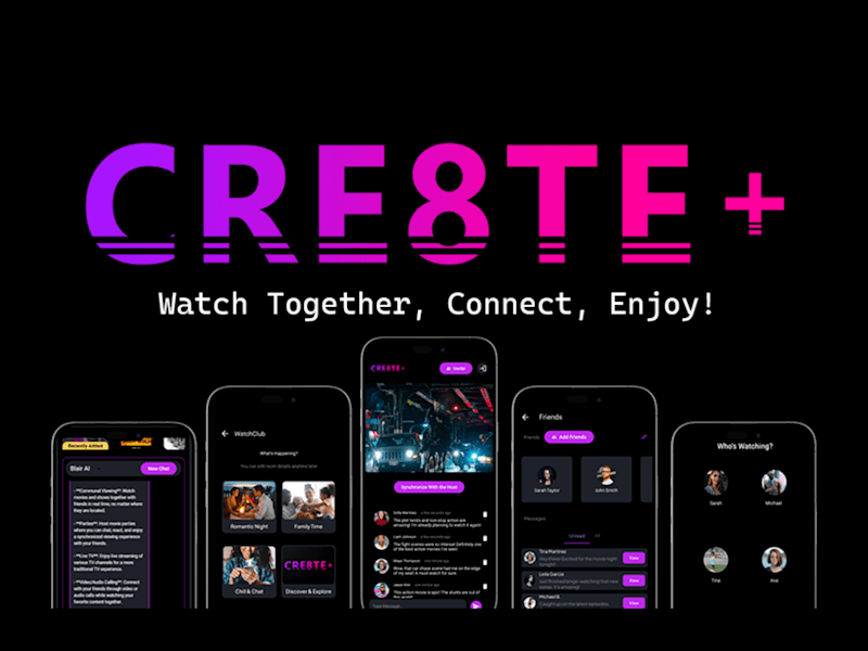 Cover image for Cre8te+ Mobile App