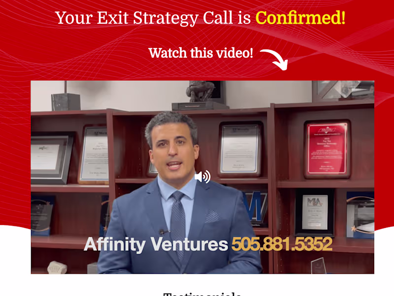 Cover image for Sales Funnel for M&A Advisor