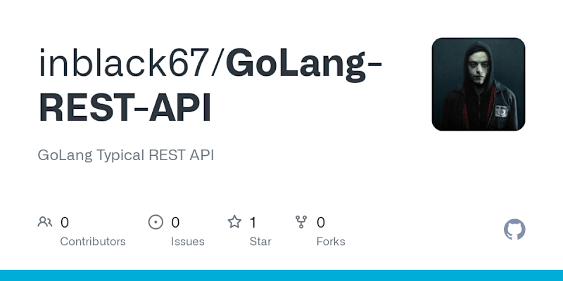 Cover image for GoLang REST API
