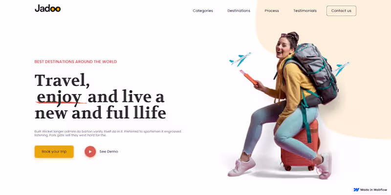 Cover image for Jaboo Travel Agency Lander