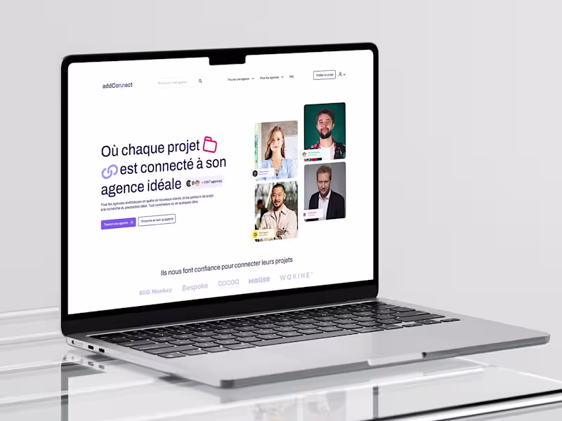 Cover image for UX Design - Landing page - addConnect (Case Study)