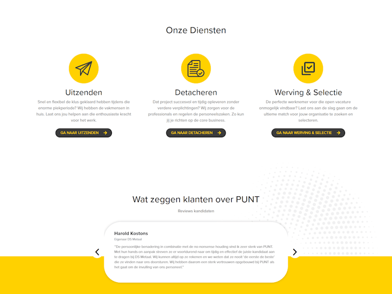 Cover image for PUNT personeelsdiensten - Home