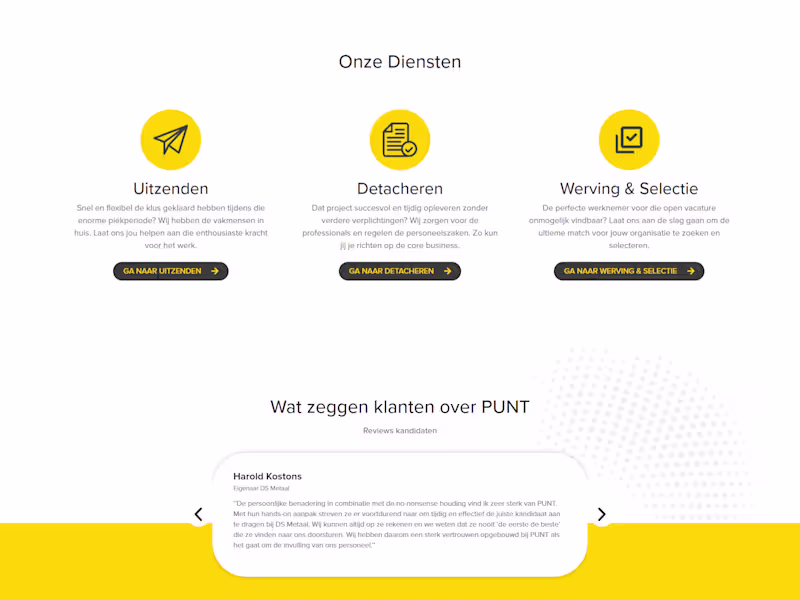 Cover image for PUNT personeelsdiensten - Home