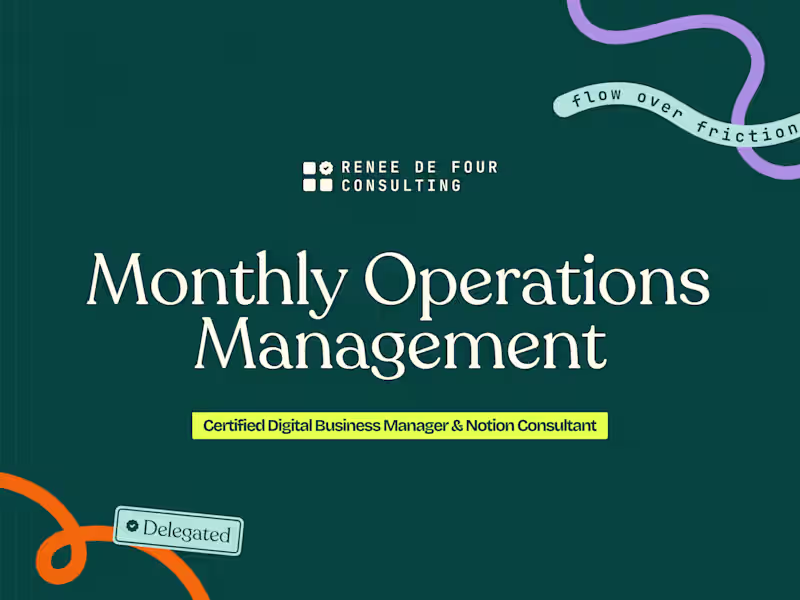 Cover image for Monthly Operations Management