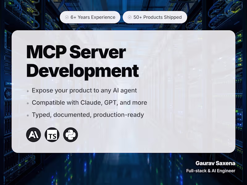 Cover image for MCP Server Development