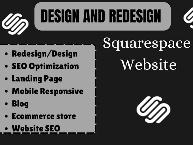 Cover image for I will create design and redesign squarespace website 