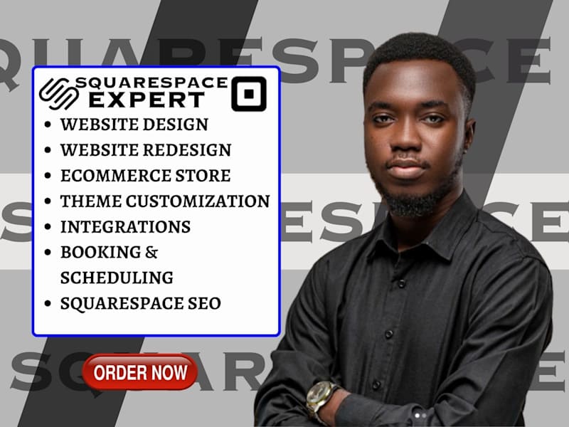 Cover image for I will design and redesign squarespace website design 