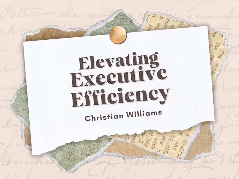 Cover image for Project Success Story: Elevating Executive Efficiency 🌟