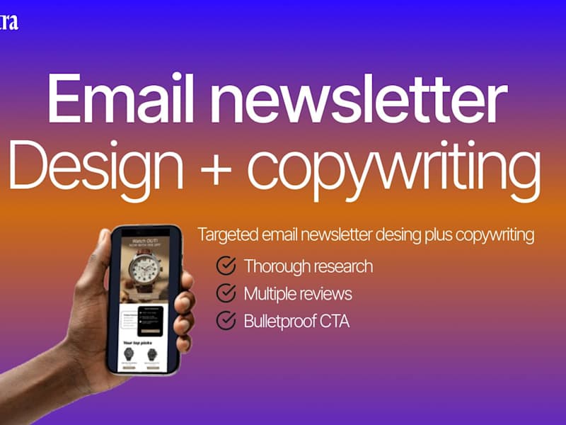 Cover image for Powerful email copy+ clean design at the reach of your HAND!