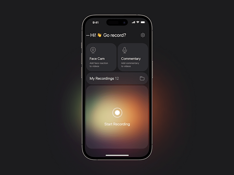 Cover image for iOS Screen Recording App Design