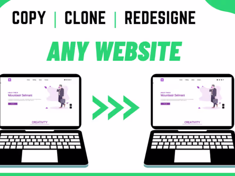 Cover image for Clone any kind of website or wordpress custom theme