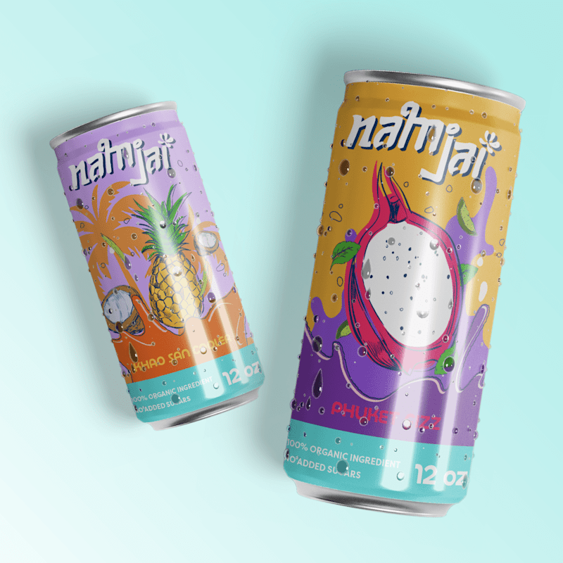 Cover image for Namjai - Beverage Brand Identity + Package Design