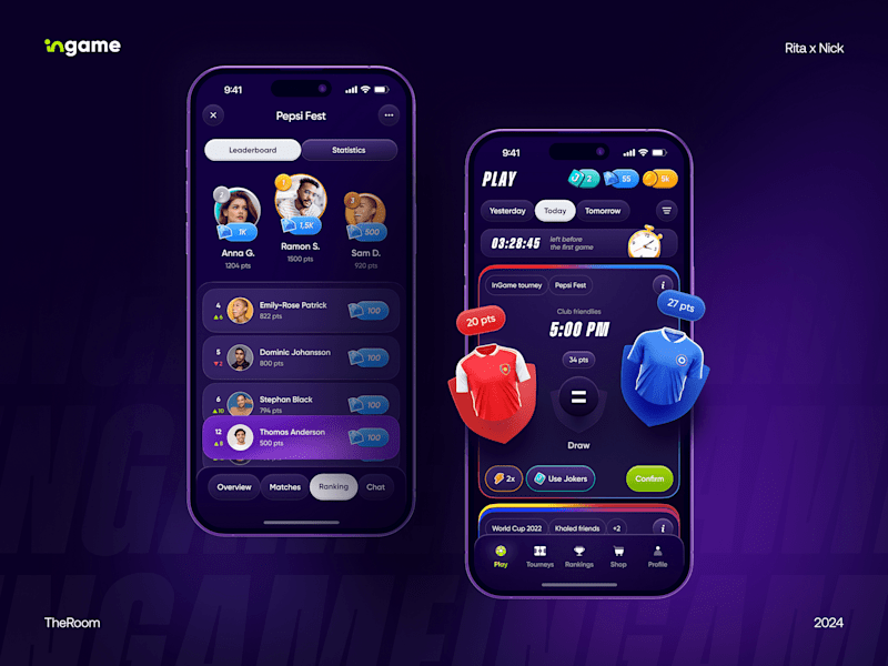 Cover image for InGame. Social Betting Mobile App