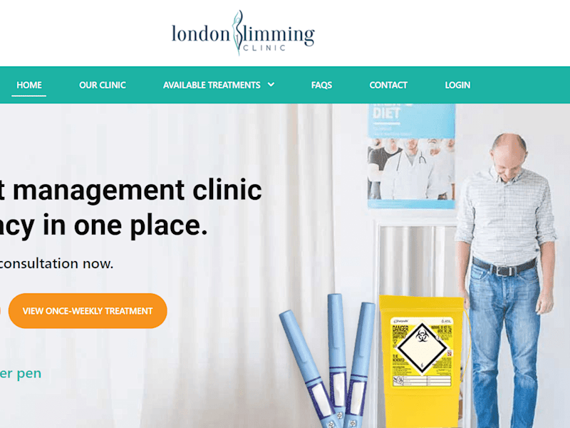 Cover image for London Slimming Clinic Website Development Project