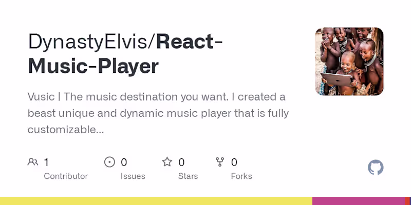 Cover image for DynastyElvis/React-Music-Player