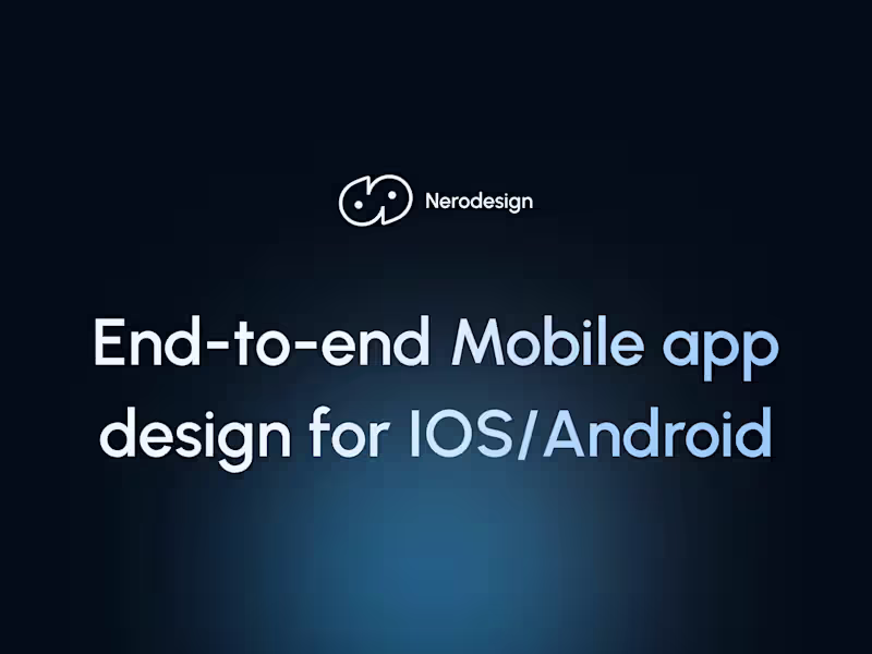 Cover image for Mobile app design for IOS/Android | Redesign of mobile app