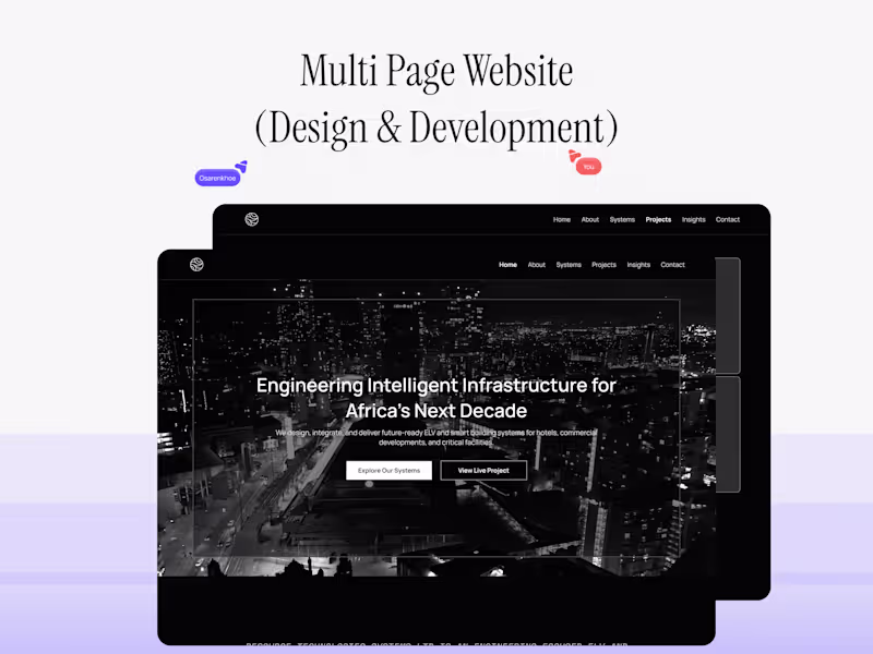 Cover image for Multipage Website (Design & Development)