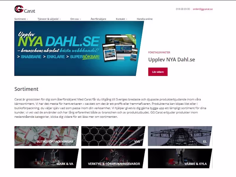 Cover image for Startsida - GG Carat