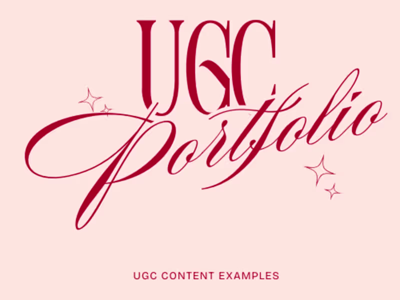 Cover image for UGC Portfolio For Sam Stephen
