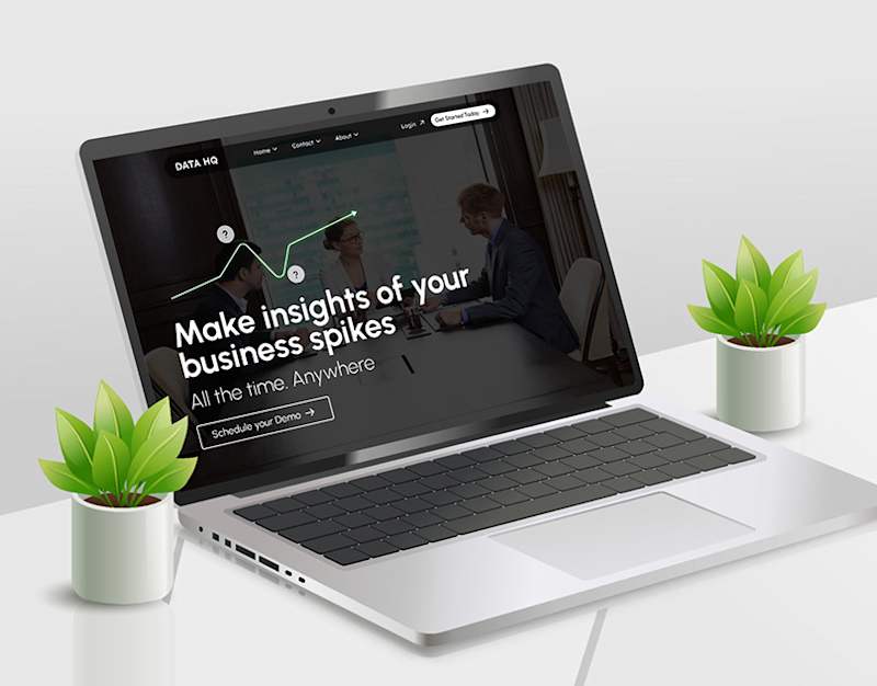 Cover image for Landing Page Concept for Data Analytics Company
