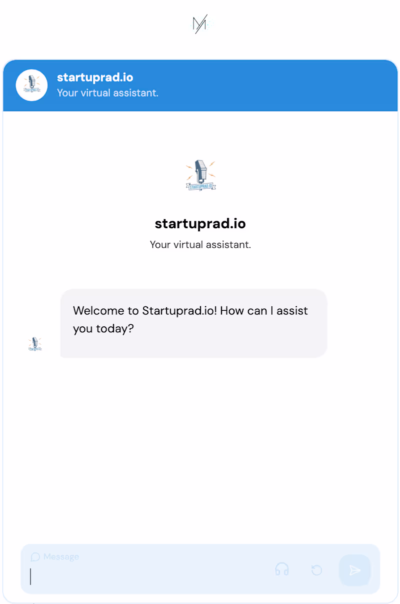 Cover image for AI Chatbot Integration for Startuprad.io
