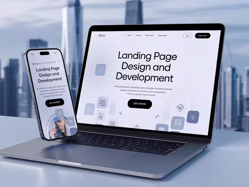 Cover image for Landing Page Design and development