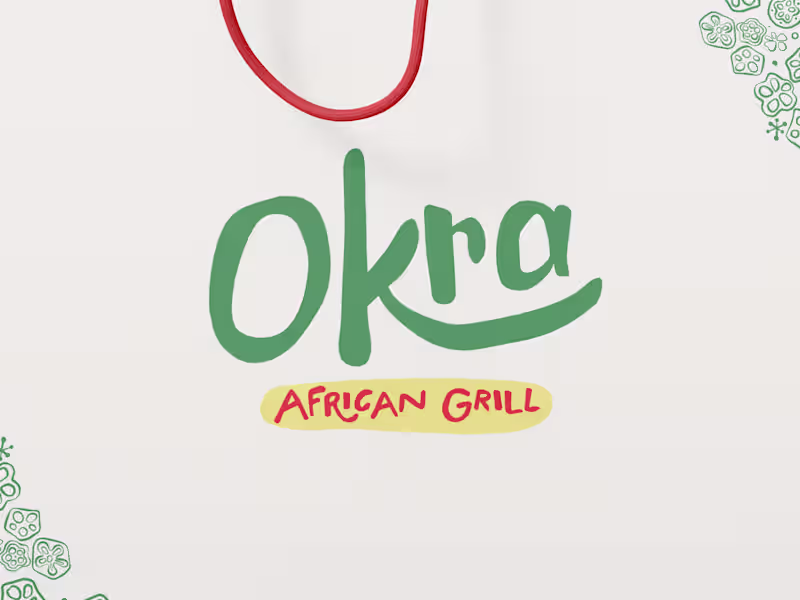 Cover image for Okra African Grill (Menu & Packaging)