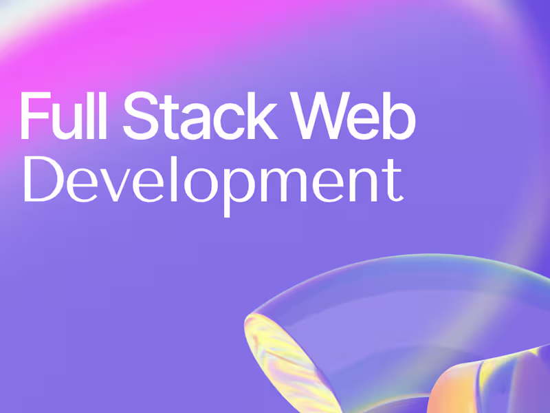 Cover image for Fullstack Web Development